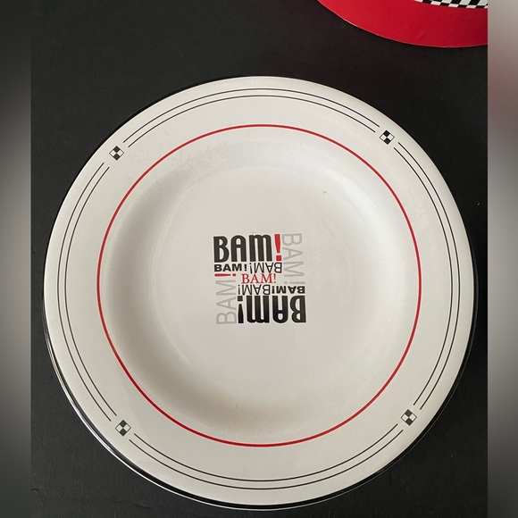 Set of 4 "BAM" EMERIL QUOTES 7.5" PLATES At Home Entertaining Quotes - Picture 4 of 10